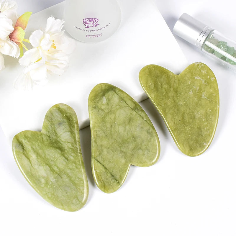 Natural Jade Gua Sha Scraper for Glowing Skin - Smarsty