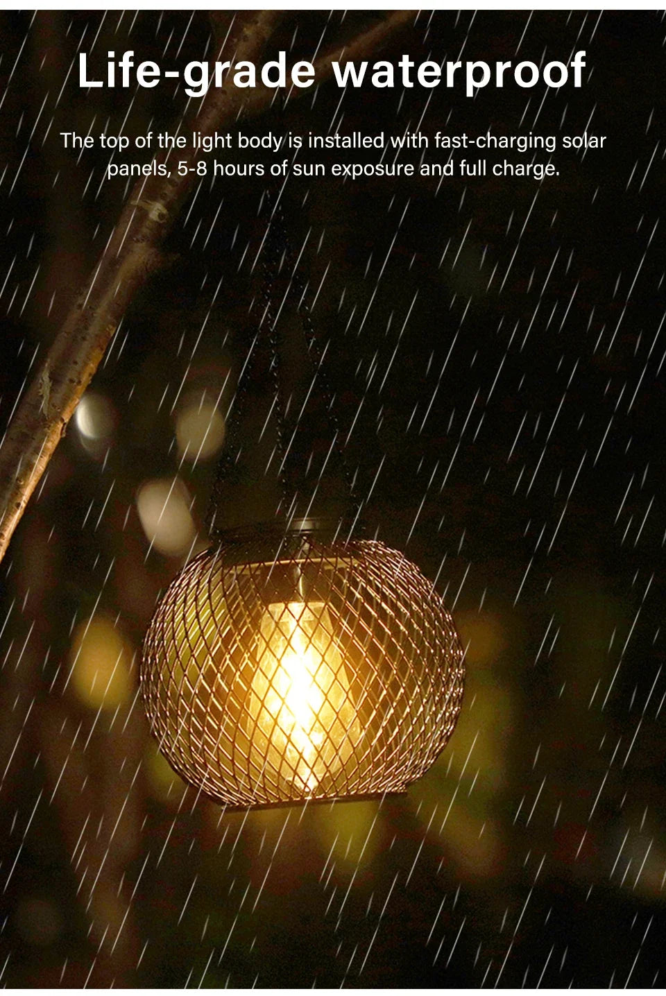 Outdoor Solar Iron Lanterns for Garden Decor - Smarsty