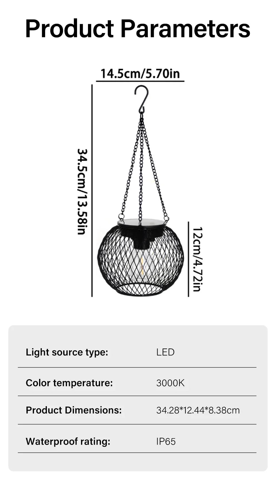 Outdoor Solar Iron Lanterns for Garden Decor - Smarsty