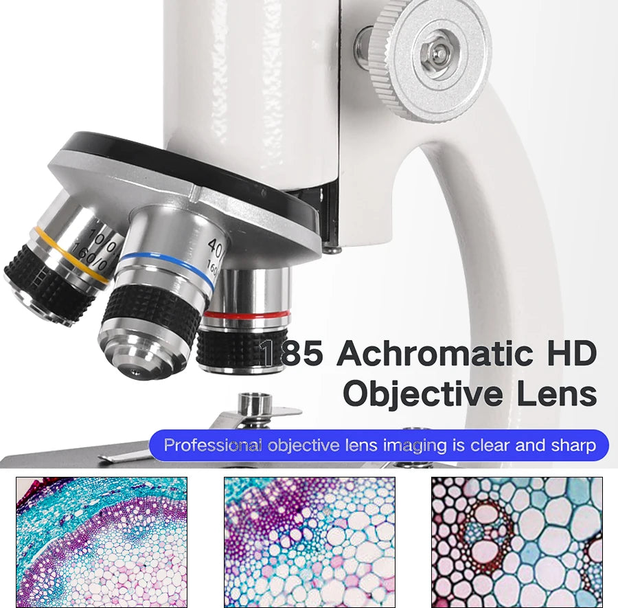 High Definition 40X-2000X Monocular Microscope for Students - Smarsty