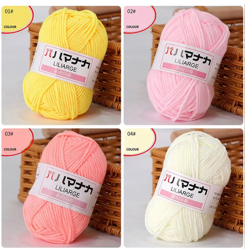 Soft Cotton Knitting Yarn for DIY Baby Sweaters - Smarsty