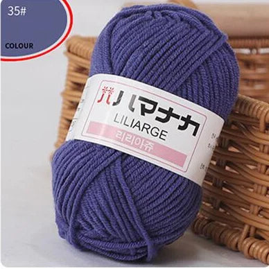 Soft Cotton Knitting Yarn for DIY Baby Sweaters - Smarsty