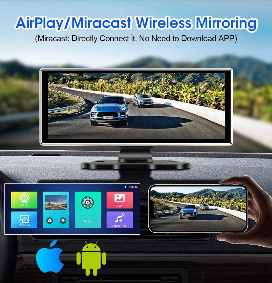 4K Carplay & Android Auto GPS Navigation - Smarsty