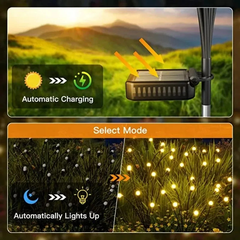 Solar Firefly LED Outdoor Lights for Garden Decor - Smarsty