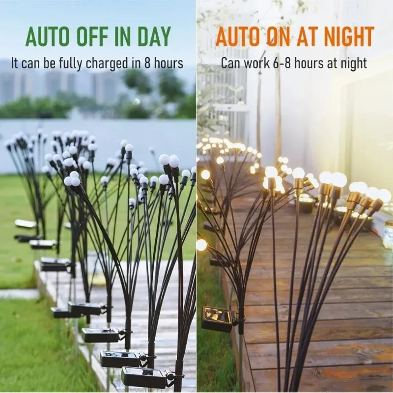 Solar Firefly LED Outdoor Lights for Garden Decor - Smarsty