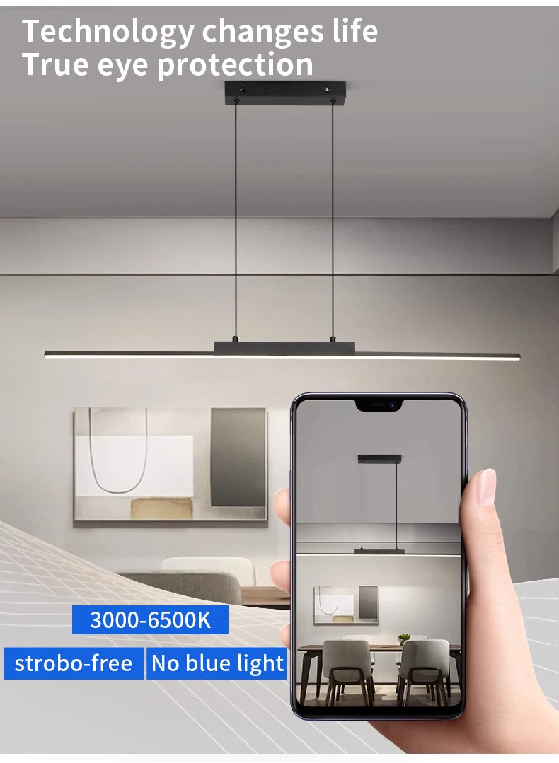 Modern Pendant Lights for Dining Room with Dimmable LED - Smarsty