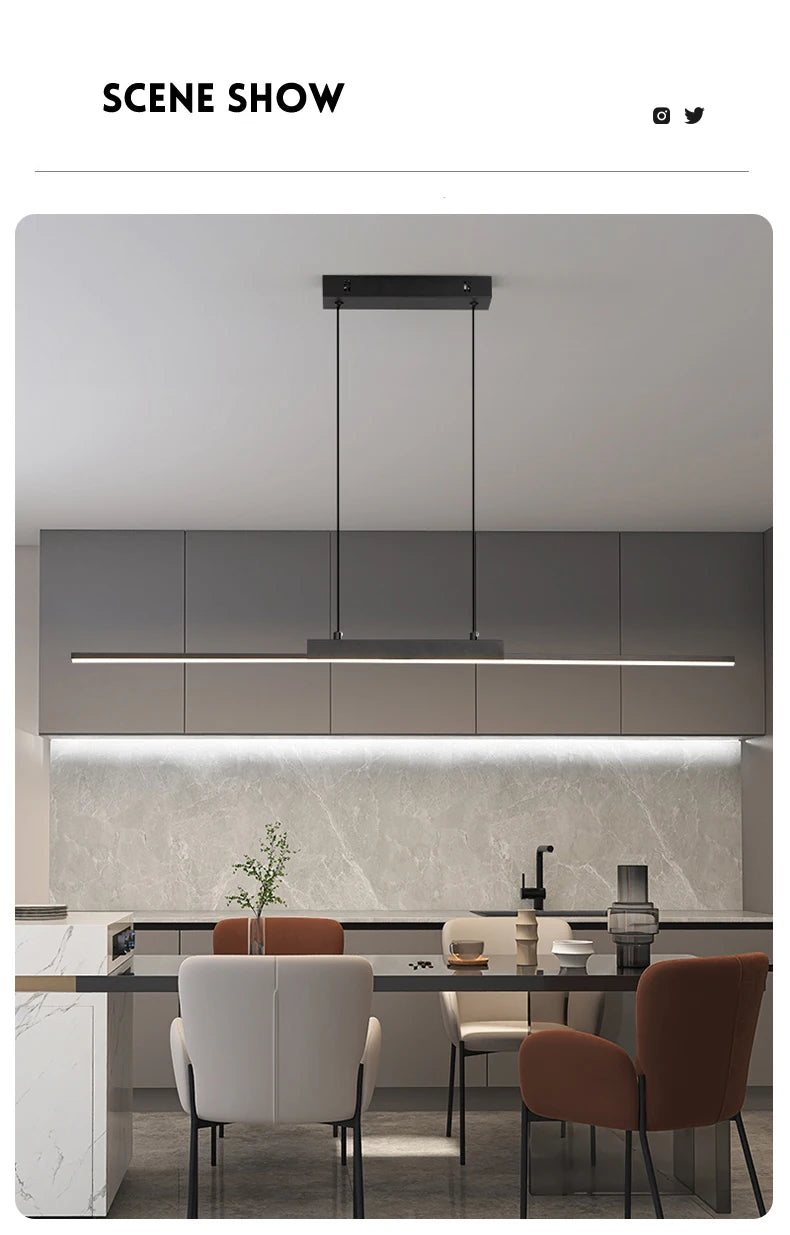 Modern Pendant Lights for Dining Room with Dimmable LED - Smarsty
