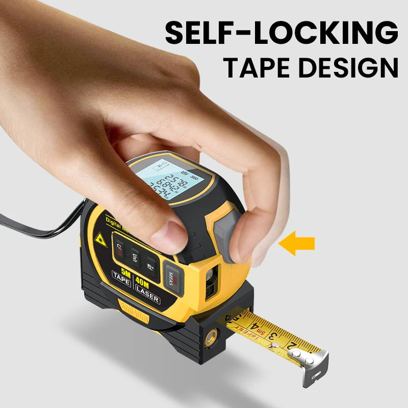 High Precision 3 In 1 Laser Tape Measure - Smarsty