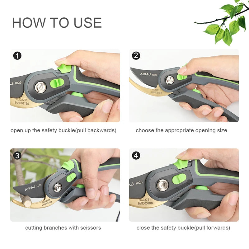 Ergonomic Garden Pruning Shears for Effortless Cutting - Smarsty