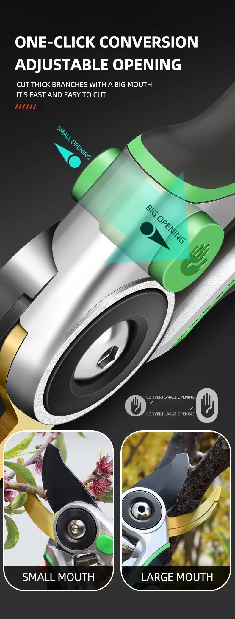 Labor Saving Pruning Shears for Effortless Gardening - Smarsty