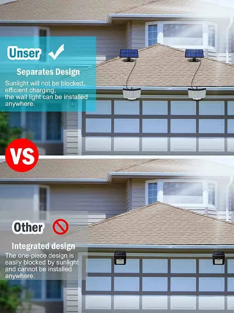 3 Modes Waterproof Solar Motion Sensor Lights - Smarsty