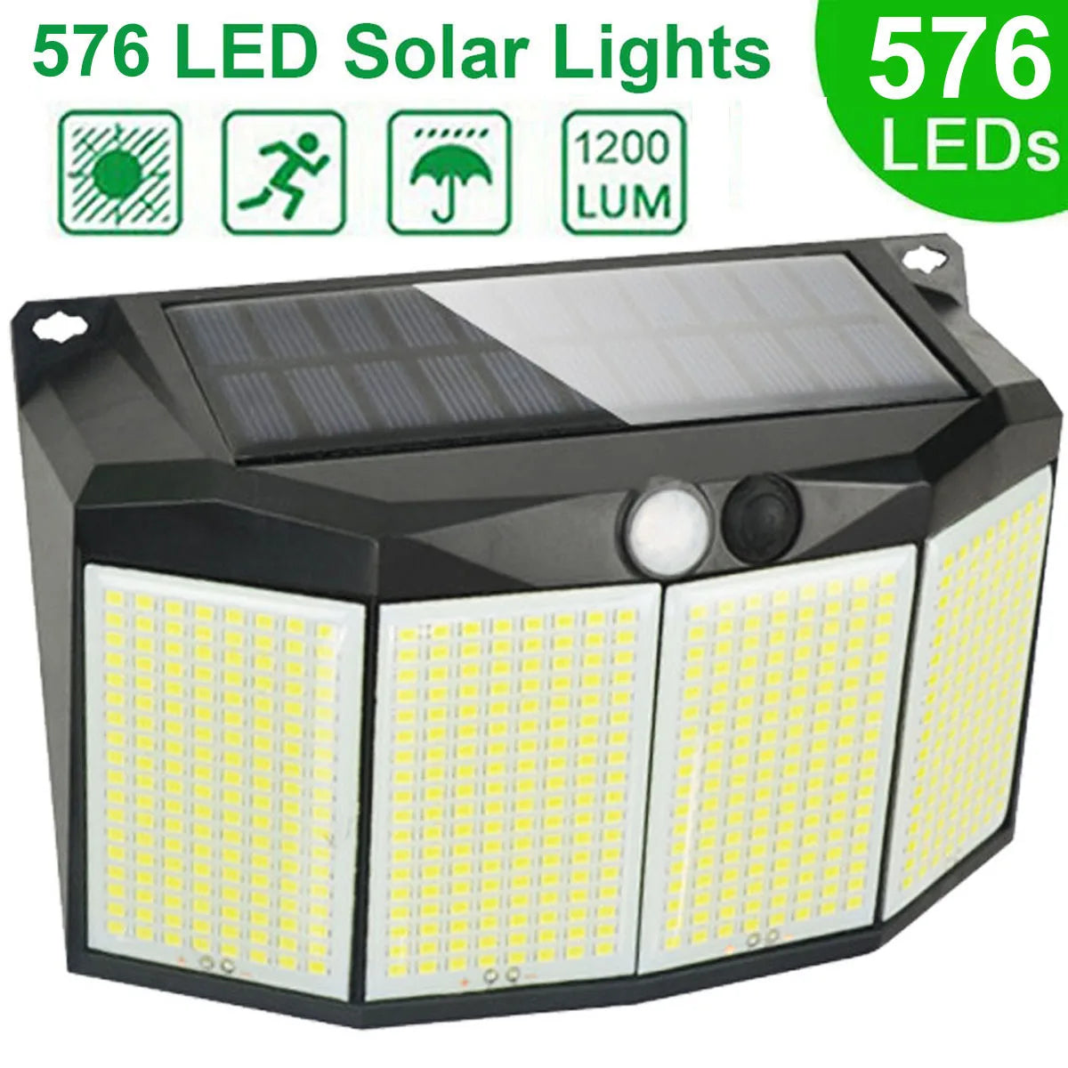 3 Modes Waterproof Solar Motion Sensor Lights - Smarsty