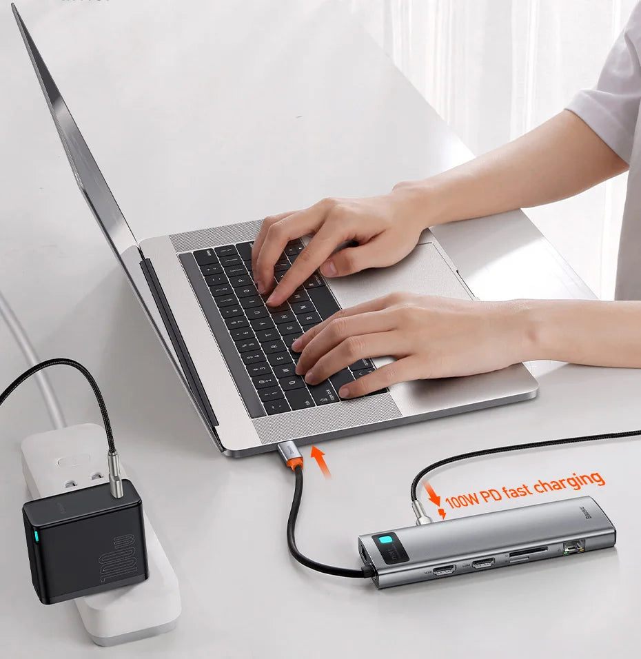 11-in-1 USB-C Hub – All-in-One Dock for MacBook Pro/Air - Smarsty