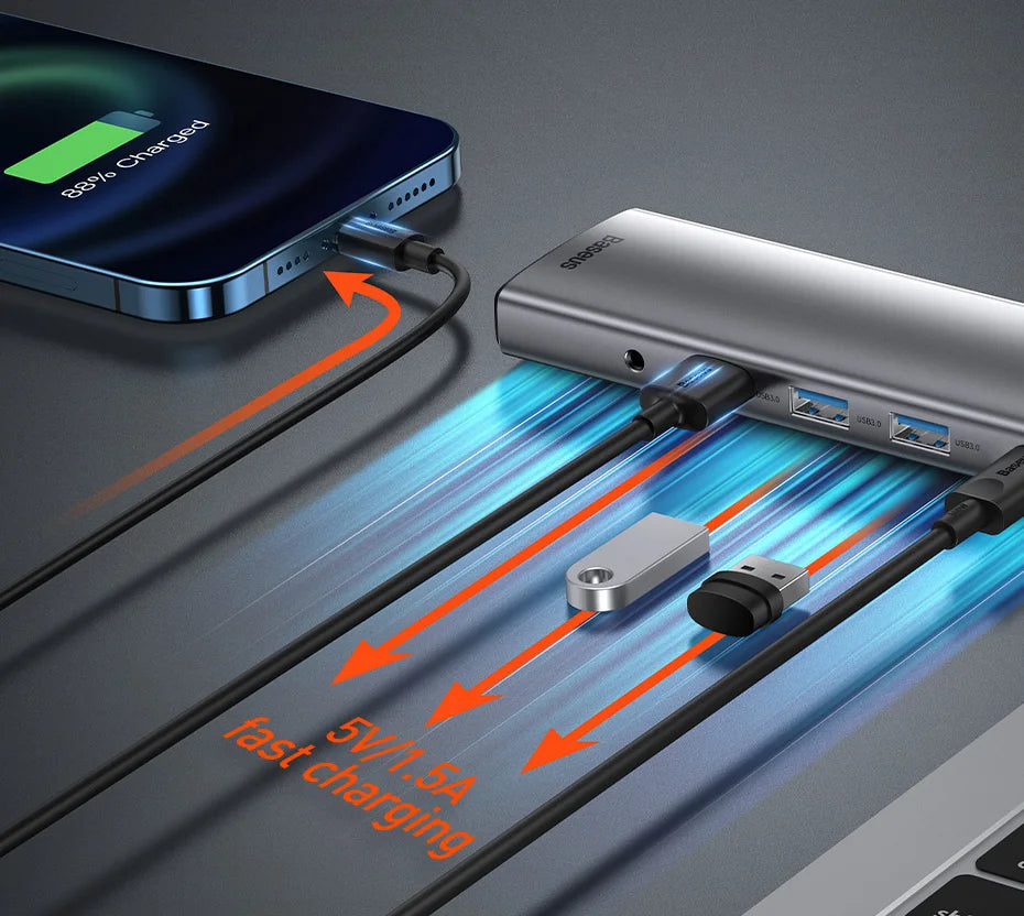 11-in-1 USB-C Hub – All-in-One Dock for MacBook Pro/Air - Smarsty