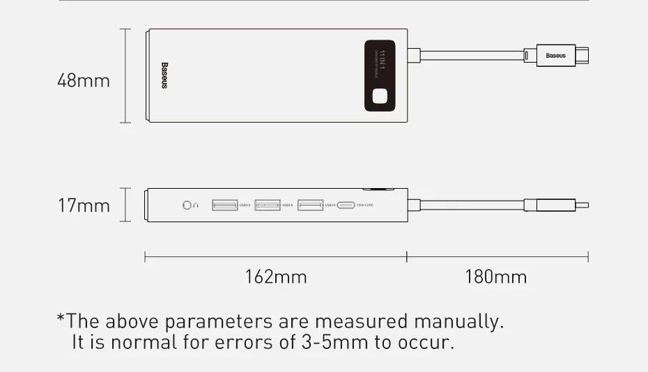 11-in-1 USB-C Hub – All-in-One Dock for MacBook Pro/Air - Smarsty