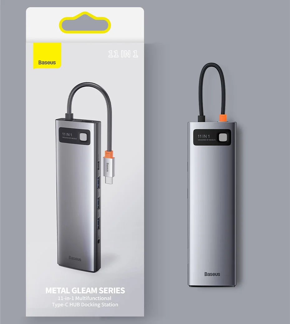 11-in-1 USB-C Hub – All-in-One Dock for MacBook Pro/Air - Smarsty