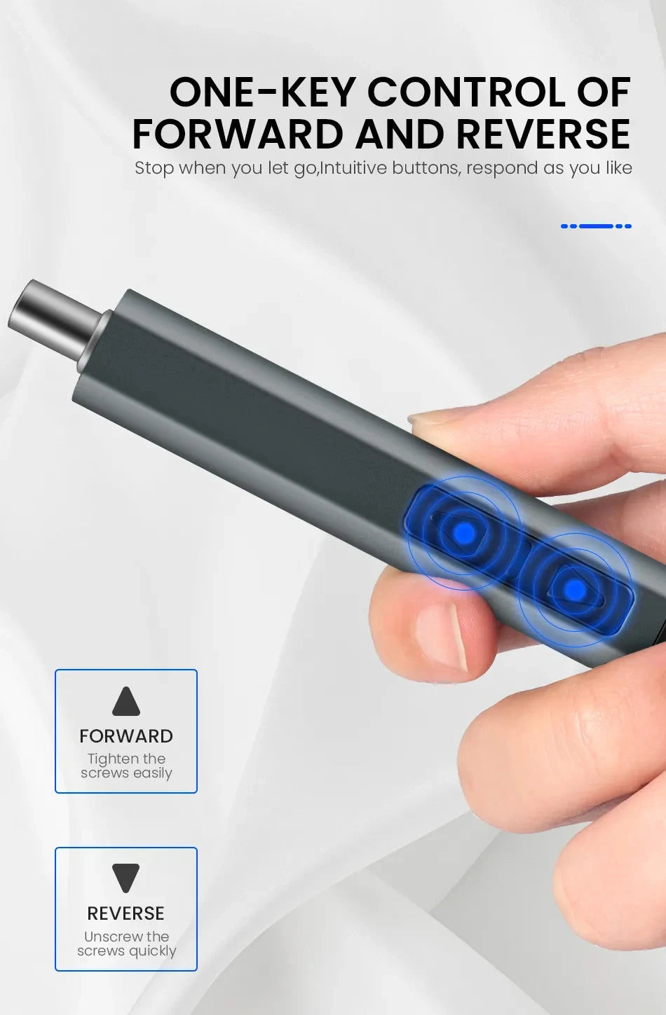 Cordless Electric Screwdriver Set with Fast Charging - Smarsty