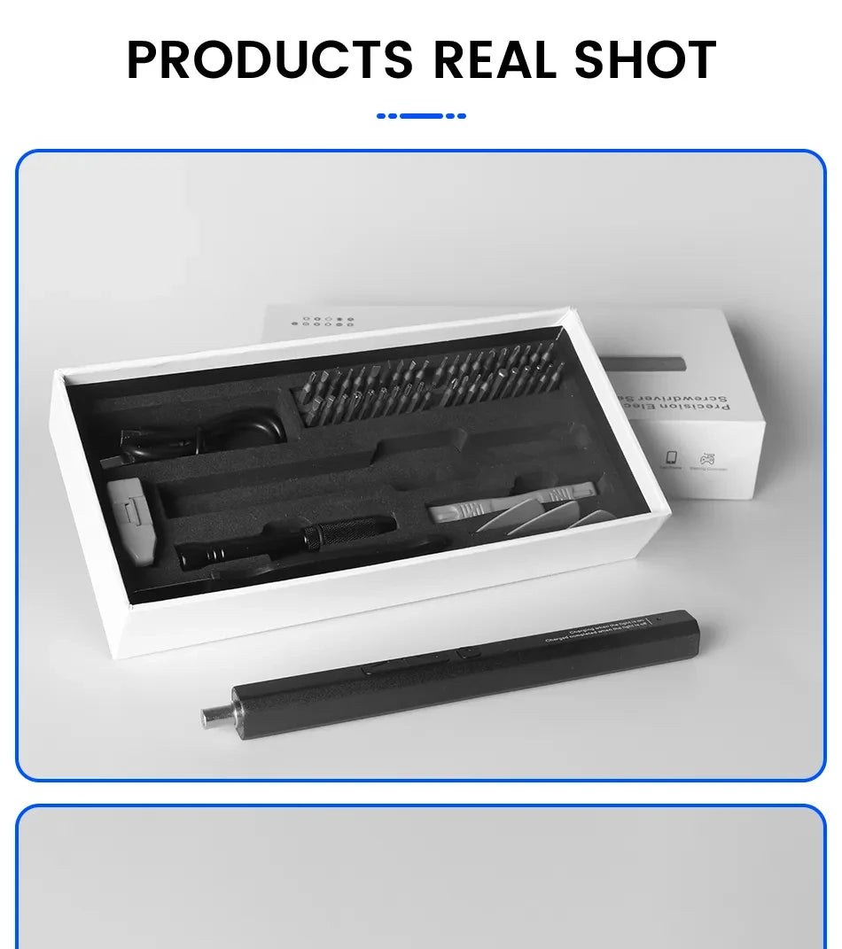 Cordless Electric Screwdriver Set with Fast Charging - Smarsty