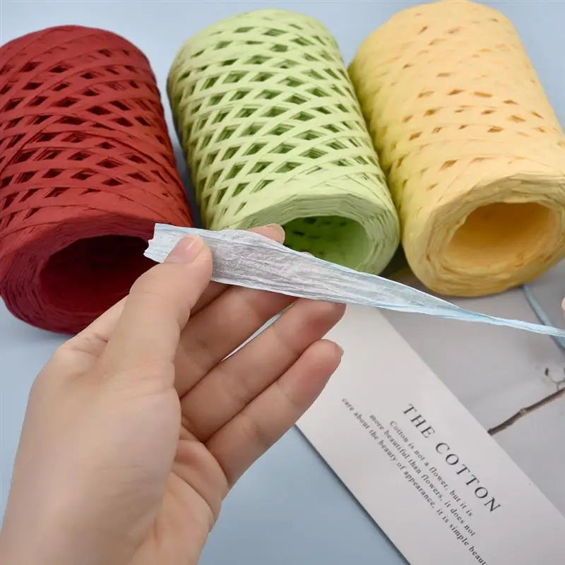 Natural Raffia Straw Yarn for Eco-Friendly Knitting - Smarsty