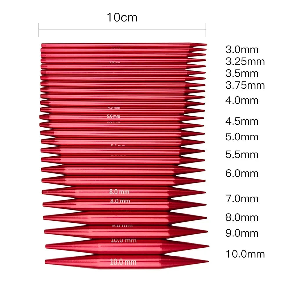 Interchangeable Knitting Needles Set with Multiple Sizes - Smarsty