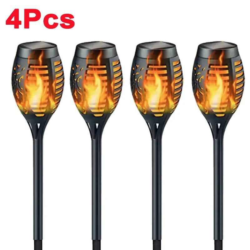 Solar Flame Torch Lights for Outdoor Garden Decoration - Smarsty