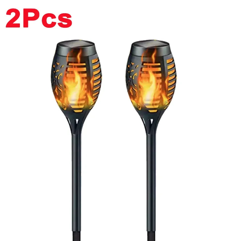 Solar Flame Torch Lights for Outdoor Garden Decoration - Smarsty