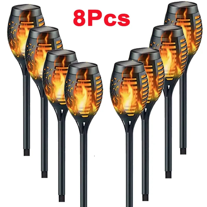 Solar Flame Torch Lights for Outdoor Garden Decoration - Smarsty