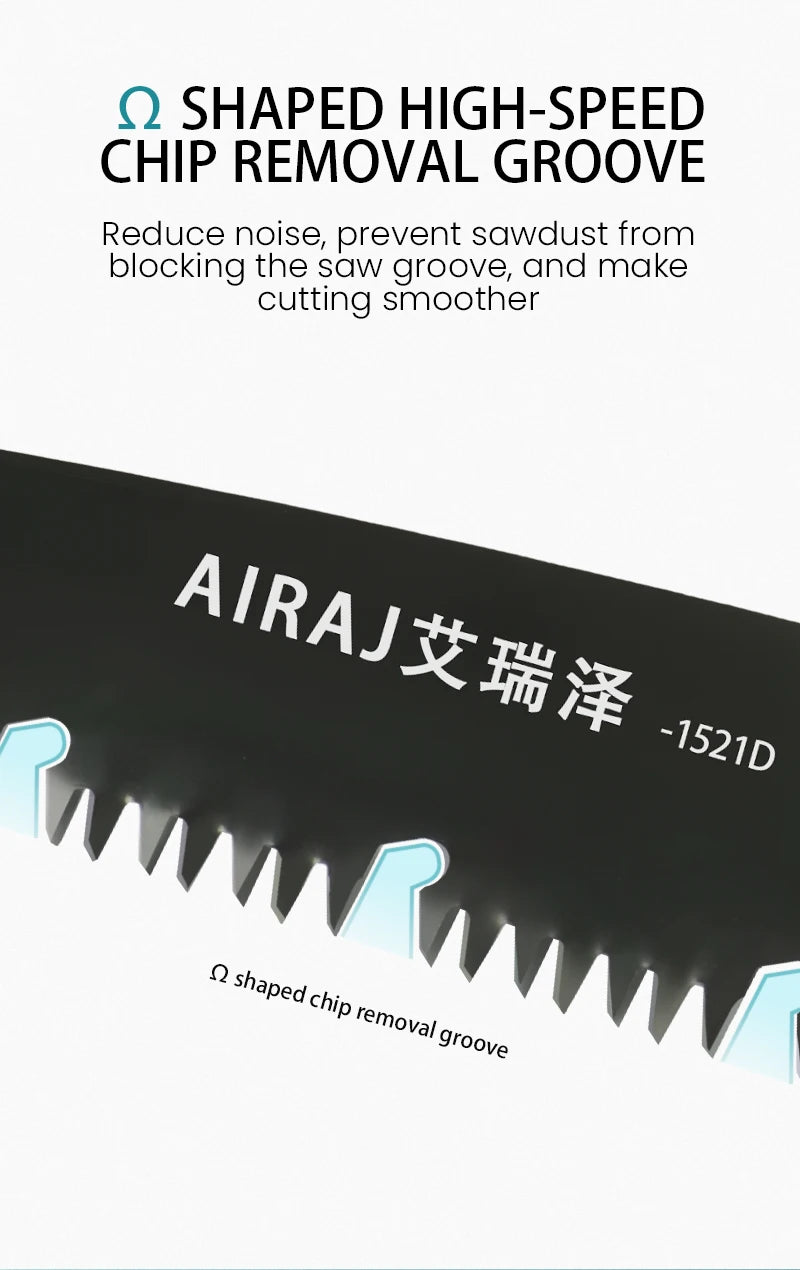 AIRAJ Woodworking Folding Saw for Easy Camp Cutting - Smarsty