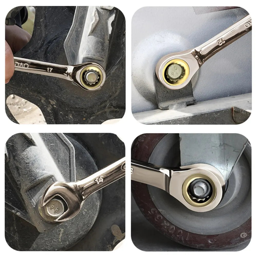 Flexible Golden Ratchet Wrench for Easy Car Repairs - Smarsty
