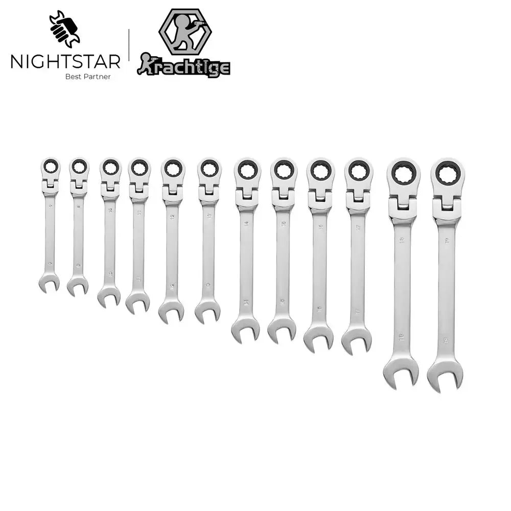 Reversible Ratchet Wrench Set for Easy Nut Tightening - Smarsty