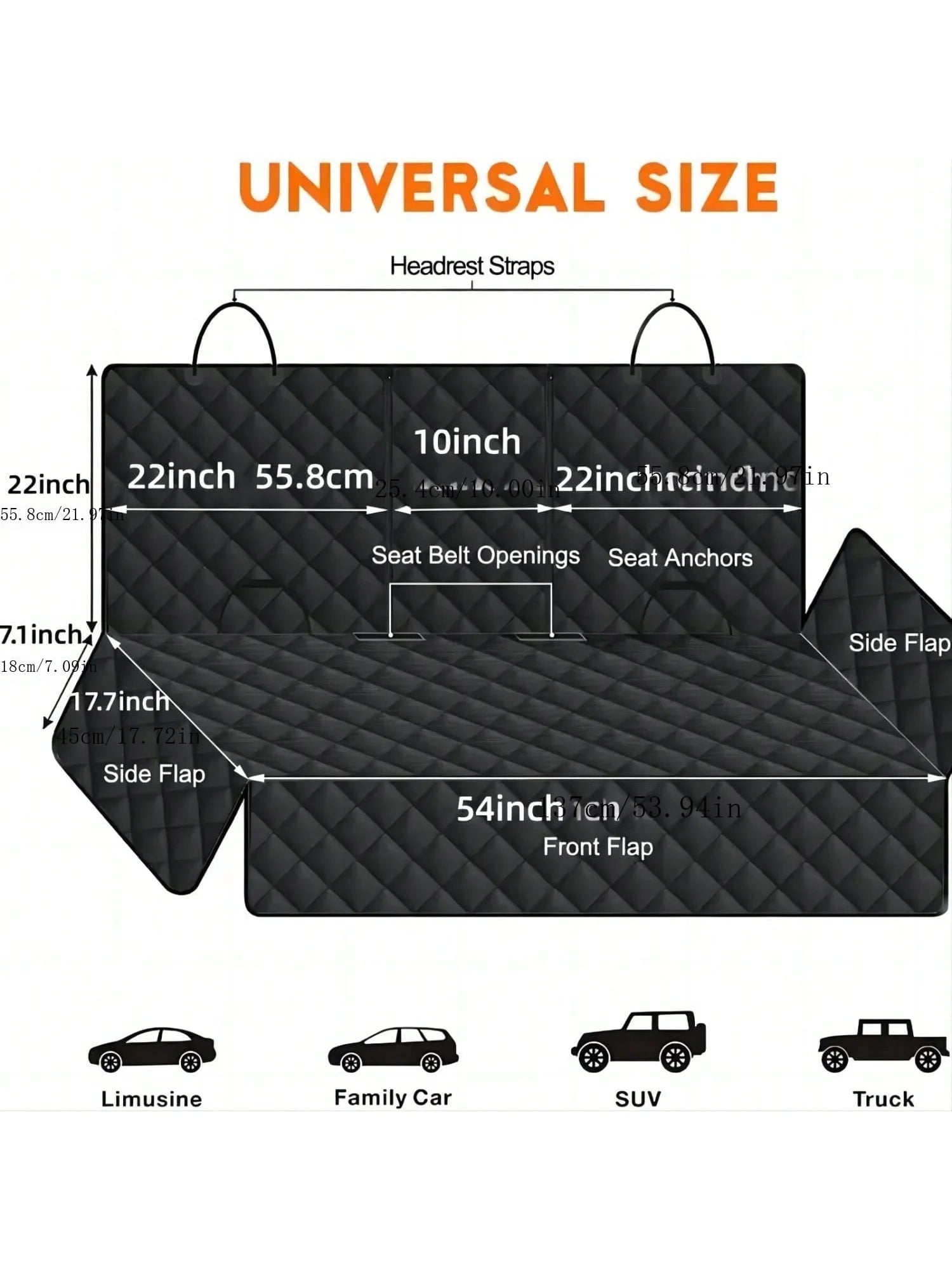 Waterproof Dog Car Seat Cover with Armrest Protector - Smarsty