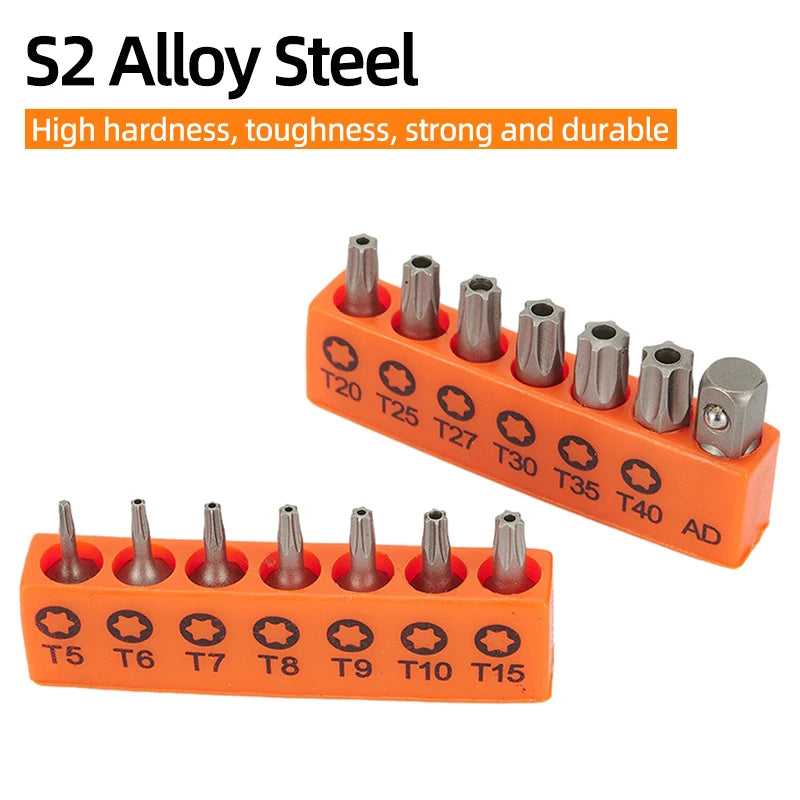 Tamper Proof Torx Screwdriver Bit Set with Magnetic Tips - Smarsty