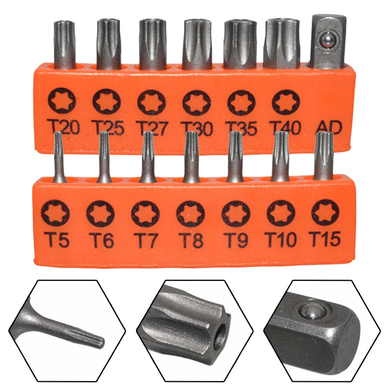 Tamper Proof Torx Screwdriver Bit Set with Magnetic Tips - Smarsty