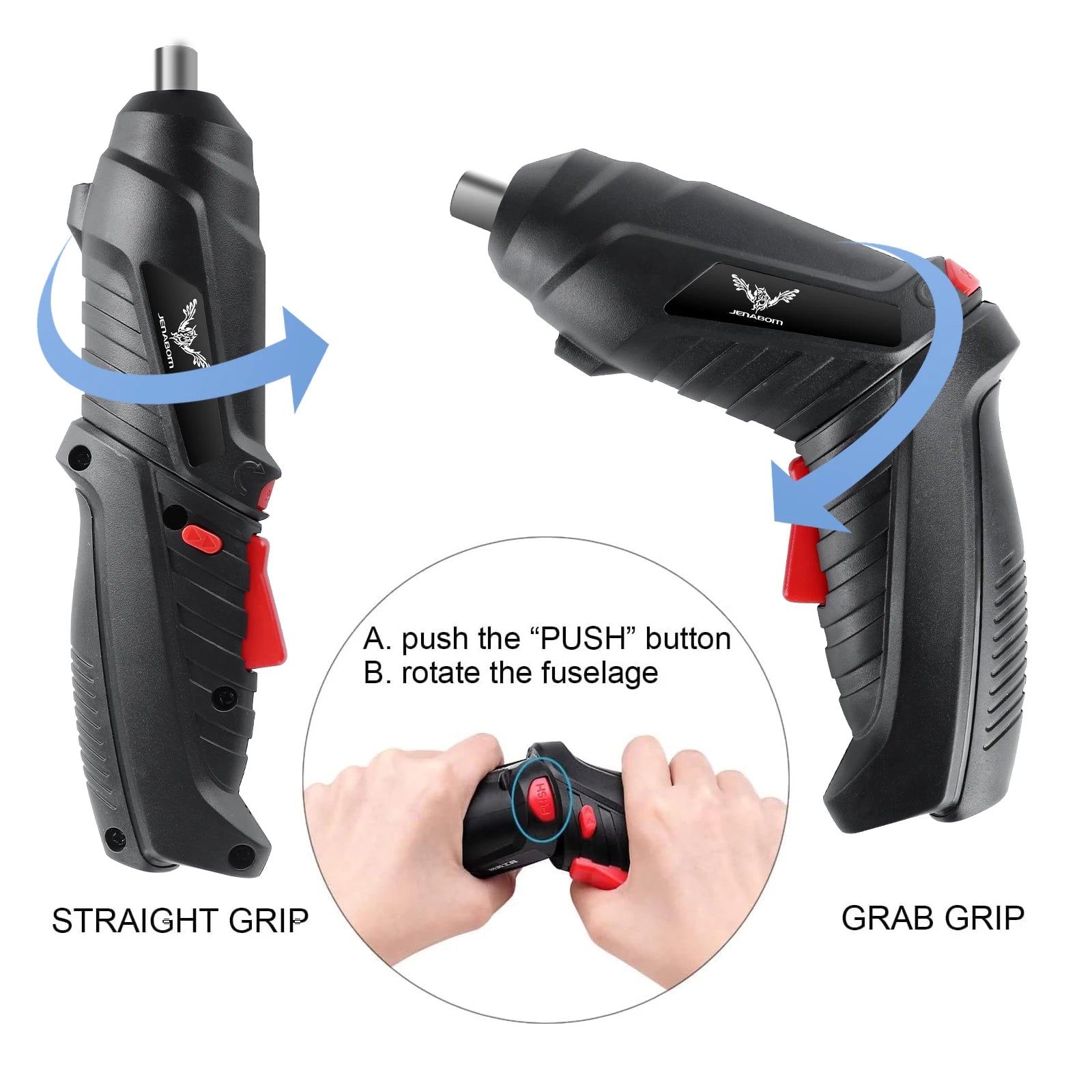 Cordless Screwdriver Set with 1800mAh Lithium Battery - Smarsty