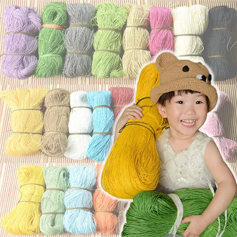 Natural Raffia Straw Yarn for DIY Crafts and Knitting - Smarsty