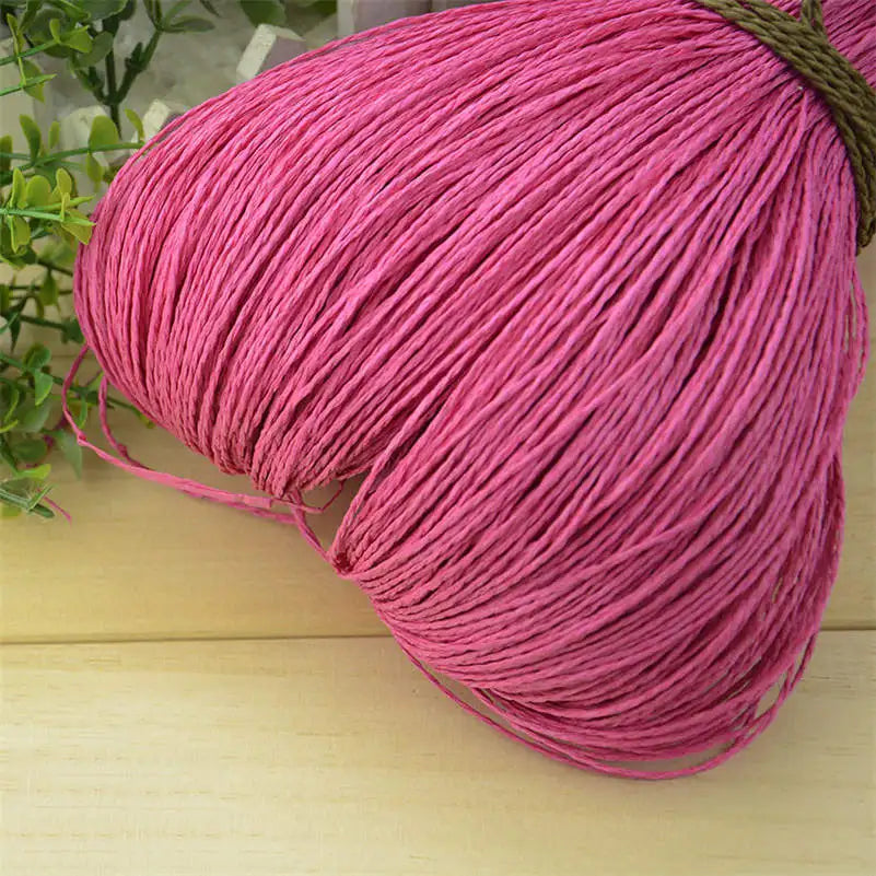 Natural Raffia Straw Yarn for DIY Crafts and Knitting - Smarsty