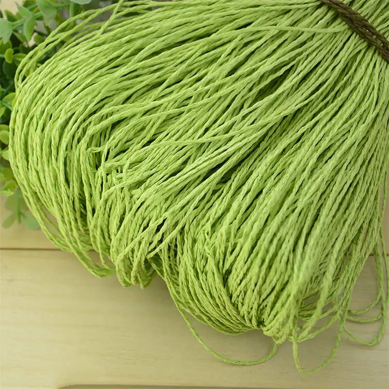 Natural Raffia Straw Yarn for DIY Crafts and Knitting - Smarsty