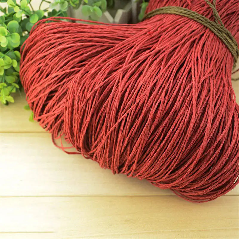 Natural Raffia Straw Yarn for DIY Crafts and Knitting - Smarsty