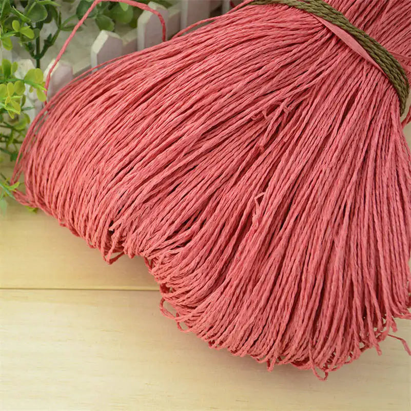 Natural Raffia Straw Yarn for DIY Crafts and Knitting - Smarsty