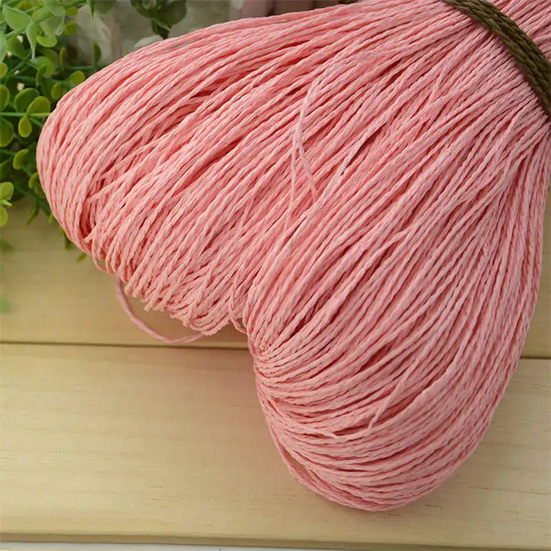 Natural Raffia Straw Yarn for DIY Crafts and Knitting - Smarsty