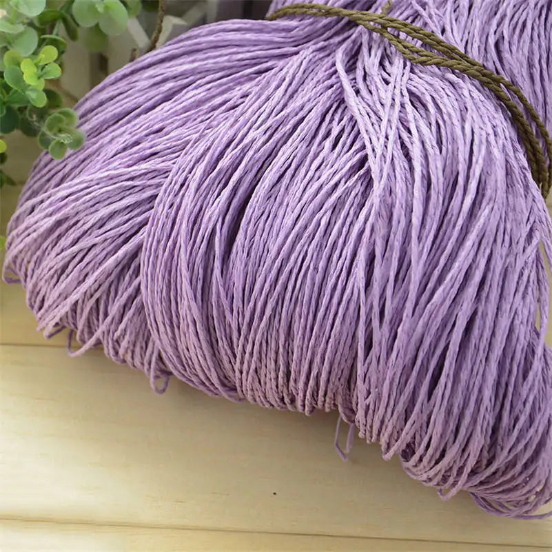 Natural Raffia Straw Yarn for DIY Crafts and Knitting - Smarsty
