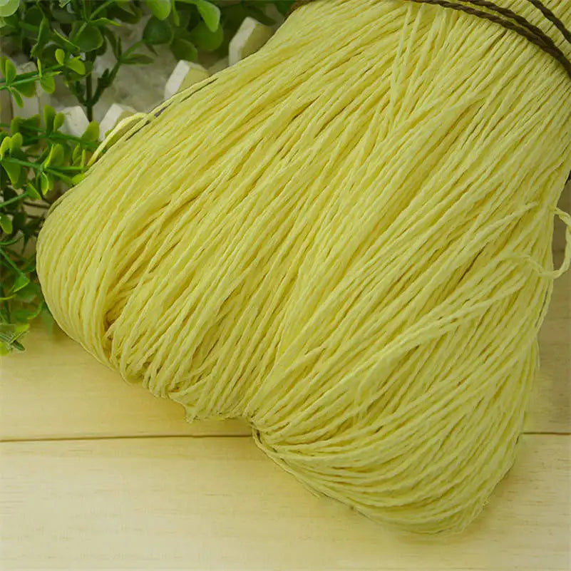 Natural Raffia Straw Yarn for DIY Crafts and Knitting - Smarsty