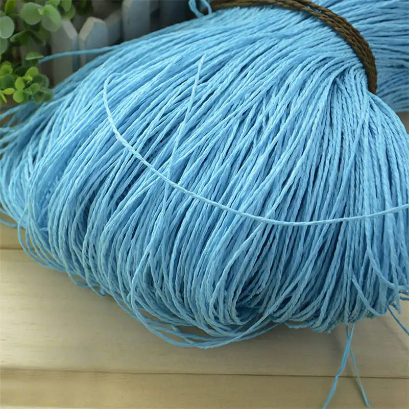 Natural Raffia Straw Yarn for DIY Crafts and Knitting - Smarsty