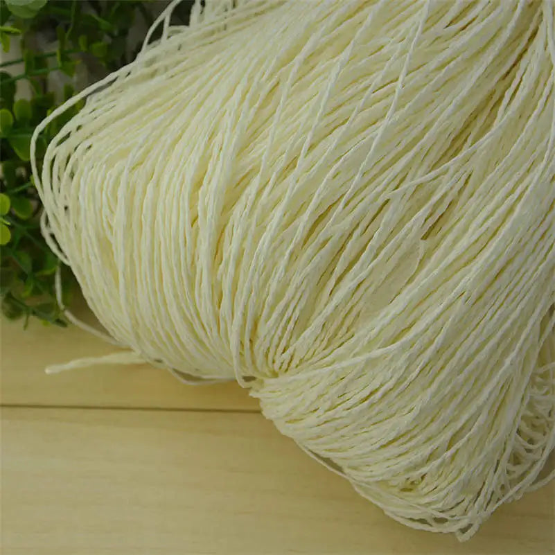 Natural Raffia Straw Yarn for DIY Crafts and Knitting - Smarsty