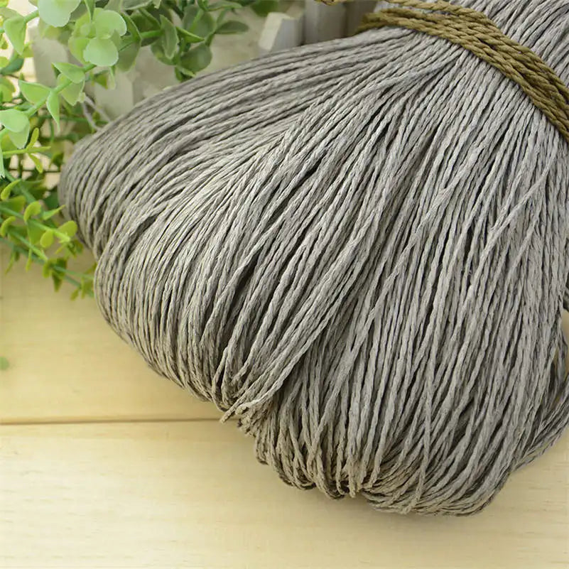 Natural Raffia Straw Yarn for DIY Crafts and Knitting - Smarsty