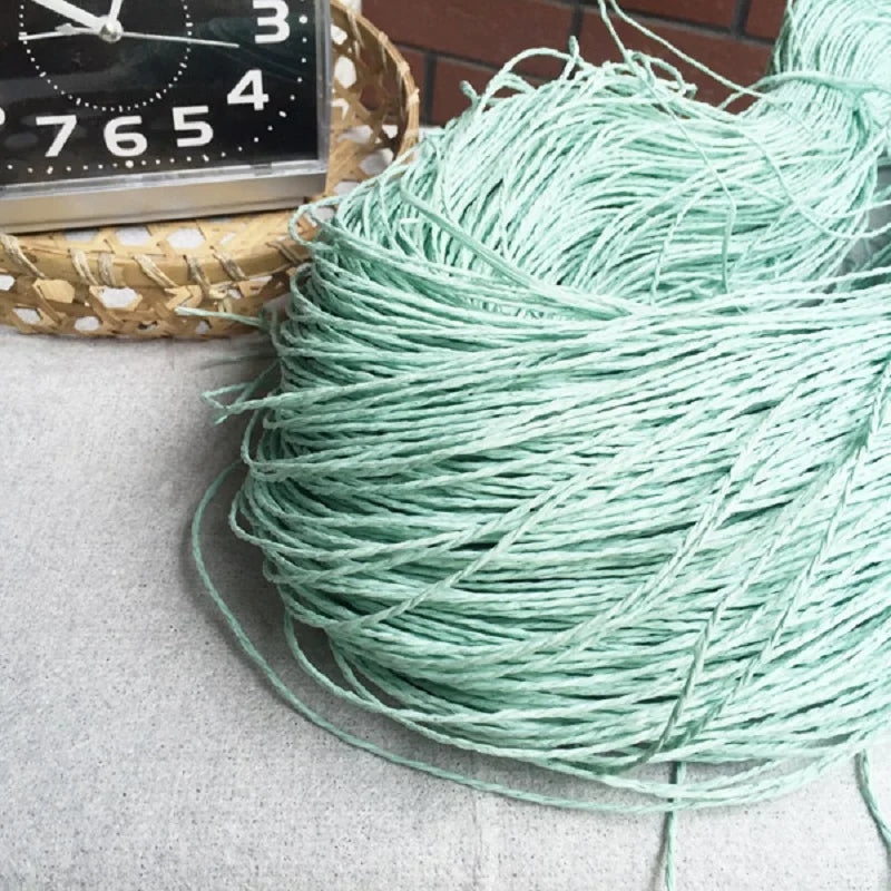 Natural Raffia Straw Yarn for DIY Crafts and Knitting - Smarsty