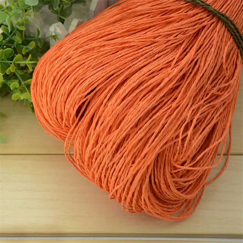 Natural Raffia Straw Yarn for DIY Crafts and Knitting - Smarsty