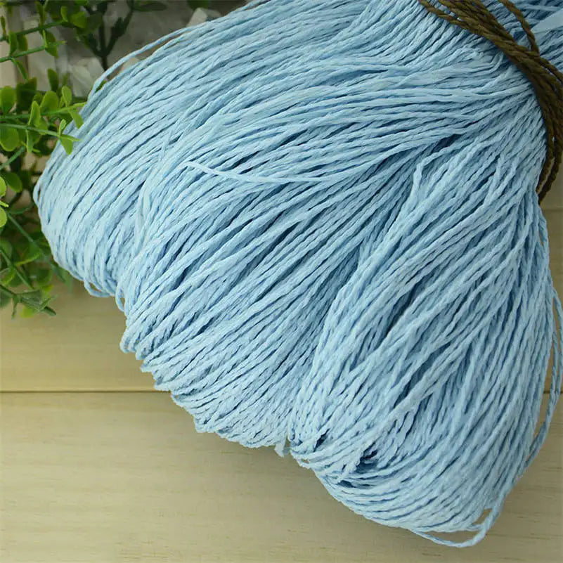Natural Raffia Straw Yarn for DIY Crafts and Knitting - Smarsty