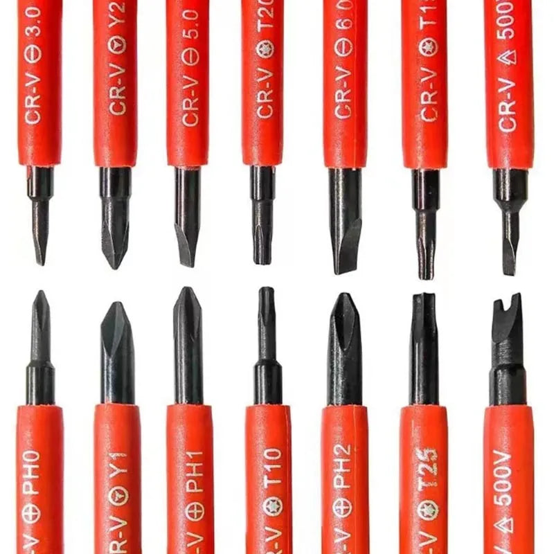 Insulated Electrician Tool Kit with Ergonomic Handle - Smarsty