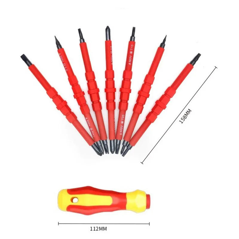 Insulated Electrician Tool Kit with Ergonomic Handle - Smarsty